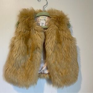 Crewcuts faux fur vest XS/ S